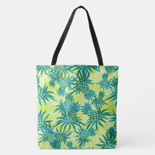 Ananas-Tarnmuster Hawaiianischer Tropischer Strand Tasche