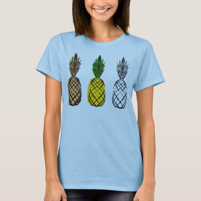 Ananas-Tee T-Shirt (Vorderseite)