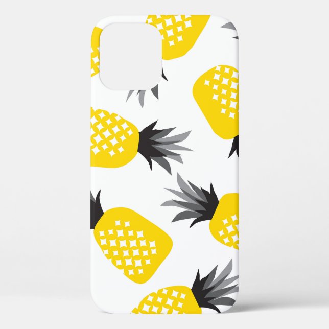 Ananas Textur, Vintages Sommermuster. Case-Mate iPhone Hülle (Rückseite)