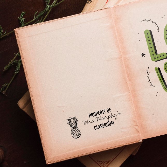 Ananas Thema - Teacher's Rubber Briefmarke Gummistempel (Von Creator hochgeladen)