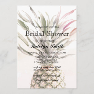 Ananas Thème Bridal Shower Invitation