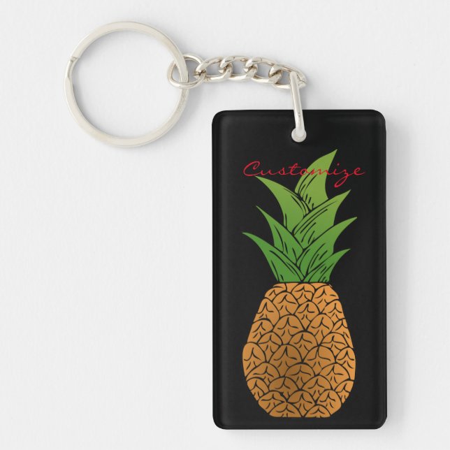 Ananas Thunder_Cove Schlüsselanhänger (Vorderseite)