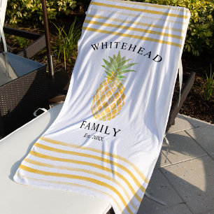 Ananas-Tropen Strandtuch