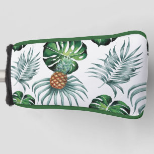 Ananas-Tropen-Wasserfarben-Dschungel-Palm-Muster Golf Headcover