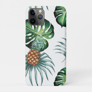 Ananas-Tropen-Watercolor-Dschungel-Palm-Muster Case-Mate iPhone Hülle