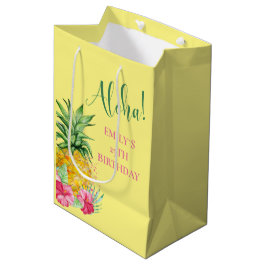 Ananas Tropical Aloha Party Hawaii Geburtstag Mittlere Geschenktüte