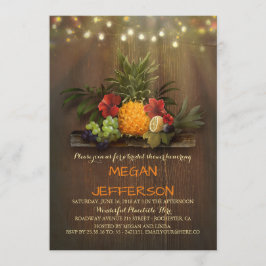 Ananas Tropical Beach Lights Luau Brautparty Einladung
