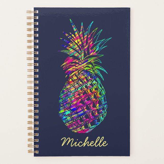 Ananas Tropical Coloré Personnalisé (Devant)