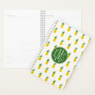 Ananas tropicaux d'or Monogramme