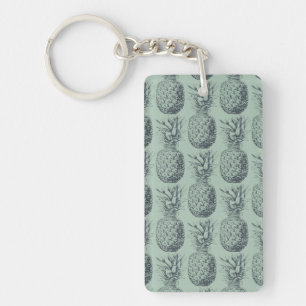 Ananas, tropische Fruchtmuster Schlüsselanhänger