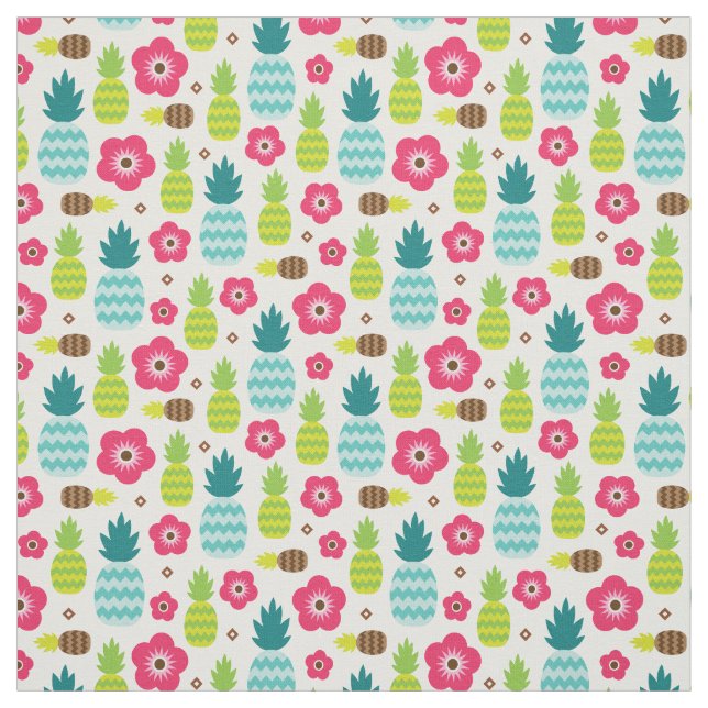 Ananas Tropischer Sommer Stoff (Muster)