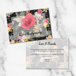 Ananas tropisches Flora Dankeskarte<br><div class="desc">Exotische rosa und weiße Hibiskus Blume,  gelbe Lilien,  Ananas,  Palmen Fronds und tropisches Blattwerk,  diese FLAT (nicht geöffnet) danke Ihnen Noten können für JEDEN Anlass verwendet werden. PASSENDE Artikel in unserem Geschäft.</div>