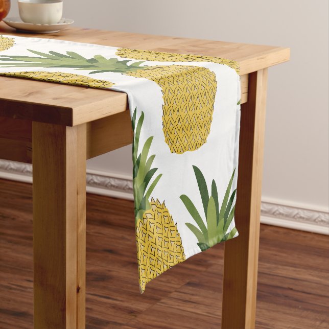 Ananas tropisches Fruchtdesign Kurzer Tischläufer (Beispiel)