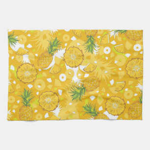Ananas - tropisches gelbes Geschirrtuch