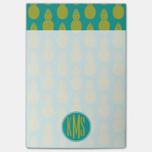 Ananas Tropisches Obst   Monogramm Post-it Klebezettel