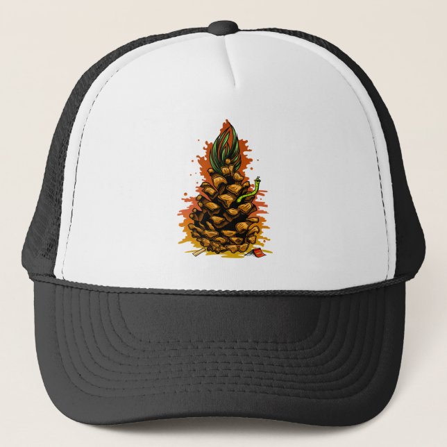 Ananas Truckerkappe (Vorderseite)