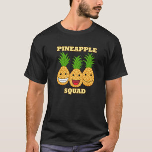 Ananas-Truppe Exotische Früchte Vitamin Gesund T-Shirt