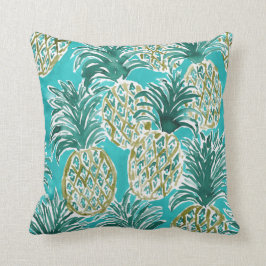 ANANAS-UHR tropisches wunderliches Aquarell Kissen