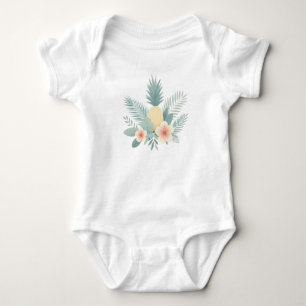 Ananas und Hawaii Baby Strampler