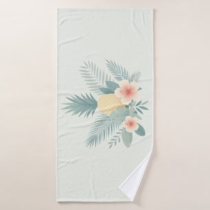 Ananas und Hawaii Badehandtuch