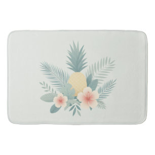 Ananas und Hawaii Badematte