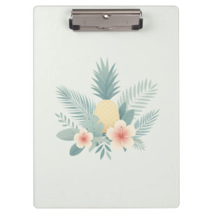 Ananas und Hawaii Klemmbrett