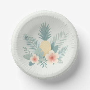 Ananas und Hawaii Pappteller