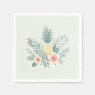 Ananas und Hawaii Serviette