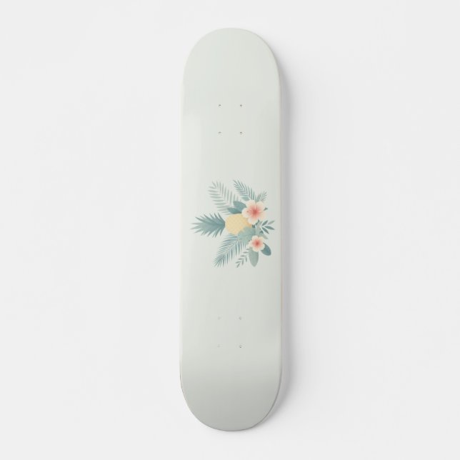 Ananas und Hawaii Skateboard (Vorne)