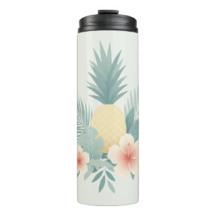 Ananas und Hawaii Thermosbecher