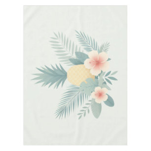 Ananas und Hawaii Tischdecke