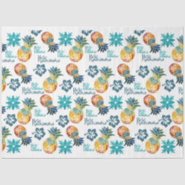 Ananas- und Hibiskus-Gewebe Seidenpapier