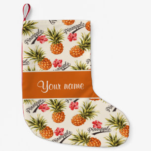 Ananas und Hibiskus Kleiner Weihnachtsstrumpf