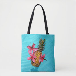 Ananas und Hibiskus Tasche