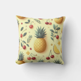Ananas und Kirschen Kissen