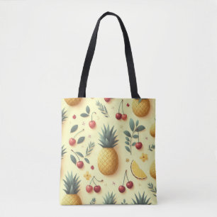 Ananas und Kirschen Tasche