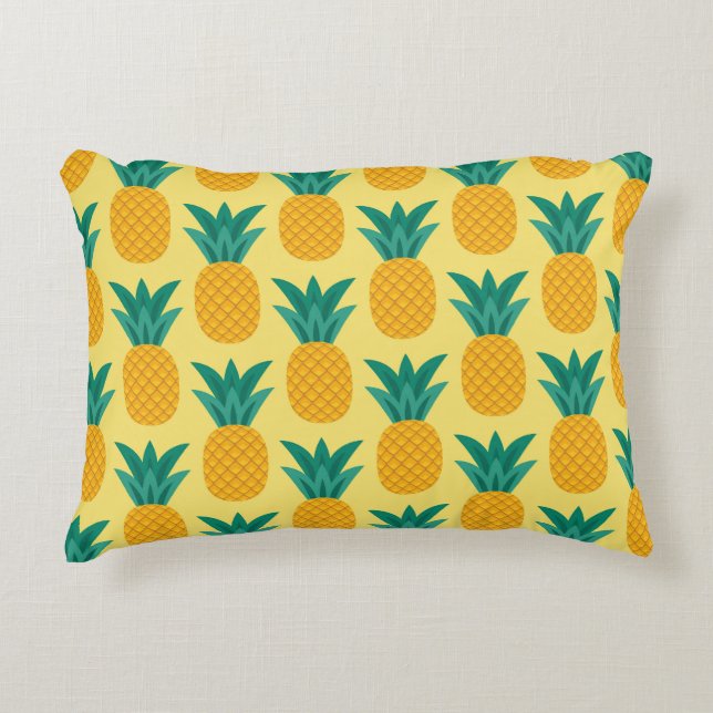 Ananas Vintag: Fruchtbares Muster Delight. Dekokissen (Vorderseite)