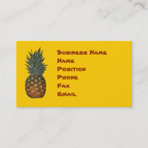 Ananas-Visitenkarte Visitenkarte