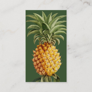 Ananas Visitenkarten - Vintage Botanisch Visitenkarte