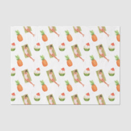 Ananas von Sun (Design 29 Yellow/Orange Series) Seidenpapier