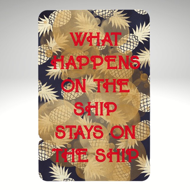 Ananas, was auf dem Schiff bleibe Magnet (Von Creator hochgeladen)