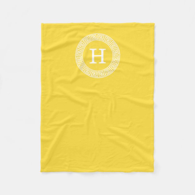 Ananas, was für ein erstes Monogramm des griechisc Fleecedecke (Vorderseite)