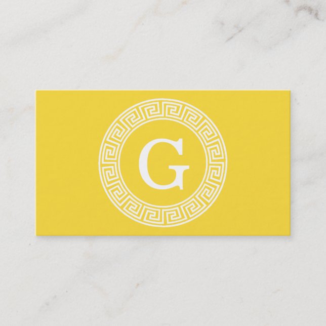 Ananas, was für ein erstes Monogramm des griechisc Visitenkarte (Vorderseite)