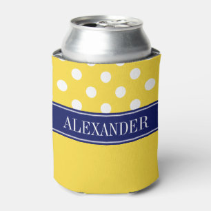 Ananas, was LG Polka Dot CB Navy Name Monogram Dosenkühler