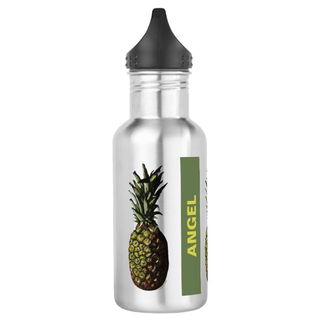 Ananas Wasserflasche aus Edelstahl (Links)