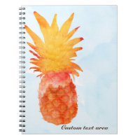 Ananas Watercolor Tropical Journal Notebook