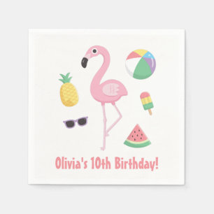 Ananas Watermelon Flamingo Sommer Party Napkins Serviette