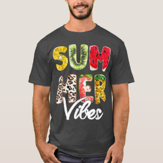 Ananas Watermelon Summer Vibes Family Trip Matc T-Shirt