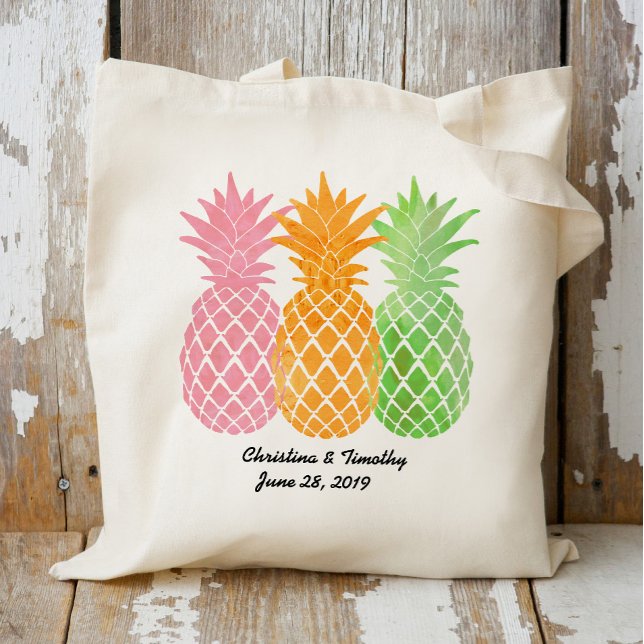 Ananas Wedding Welcome Bag|Gastgeschenk Hochzeit Tragetasche (Von Creator hochgeladen)