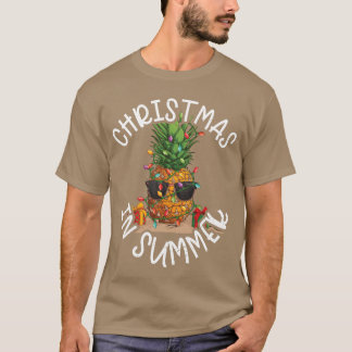 Ananas Weihnachten im Sommer T-Shirt